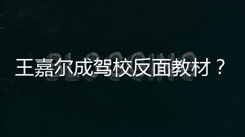 尔成王嘉王驾校教材嘉尔怎么挡倒挂空回事车是反面