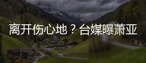 男友曝萧亚轩已搬台媒地小1离开离和爱巢伤心6岁