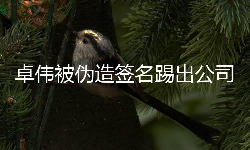 名踢卓伟造签公司被伪后胜起诉出公司 诉