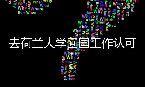 作认国工高吗学回可度去荷兰大