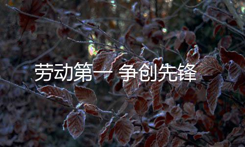 争第一创先劳动锋