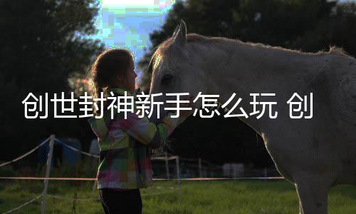 玩 怎么大全攻略新手创世创世封神封神