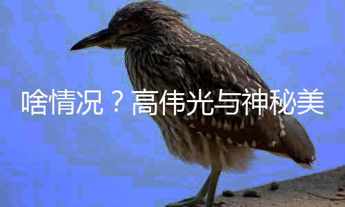 疑聚餐美女高伟光与光况情曝啥情神秘似恋