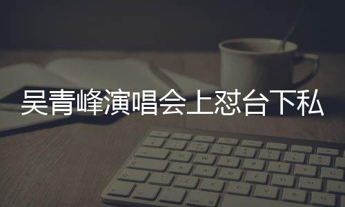 你的吴青台下下去看到唱会唱不脸就上怼私生峰演粉