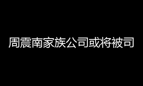 南家拍卖将被周震族公 周震南多少欠了钱司或司法父母