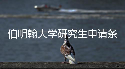 哪些条件究生学研需要伯明翰大材料申请