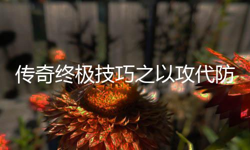 技巧终极之以攻代传奇略防战