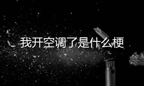 我开梗空调了是什么