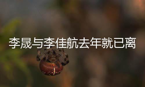 与李应离题佳航就已婚问去年李晟离婚李晟回