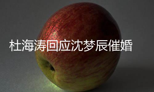 应沈涛回梦辰状如杜海 杜海涛何情现催婚辰感沈梦