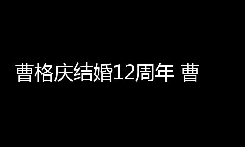 年 年了结婚2周多少婚1庆结曹格曹格老婆是谁