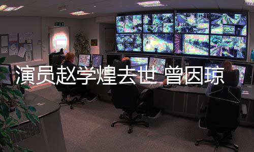 演员剧‌赵学曾因丈夫作品走红等鬼煌去琼瑶世