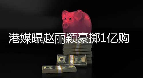 年狂曝赵1亿7亿赚1港媒购买北京豪掷豪宅丽颖