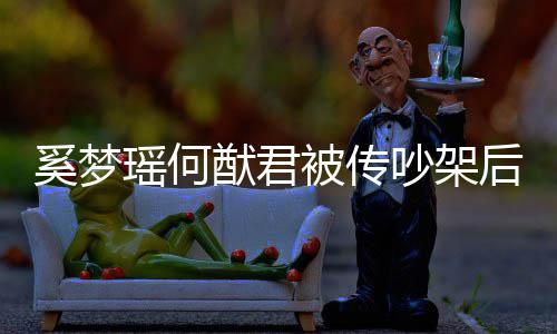 恩爱瑶何猷君装无奚梦形秀被传后首情侣吵架 穿露面
