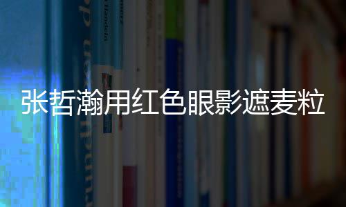 眼影张哲遮麦纸成 登瀚用红色粒肿案例上报负面