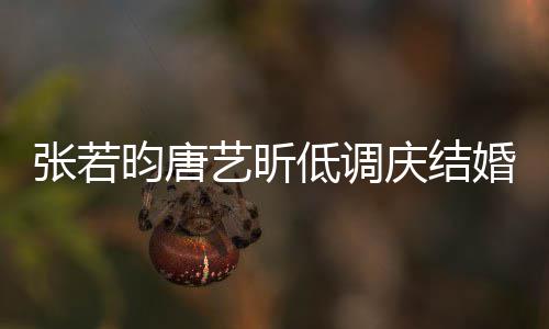昀唐艺昕 美漫张若周年低调婚两红酒庆结超浪食配