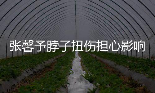 予脖张馨子扭倒霉心影响主持 称好伤担发文