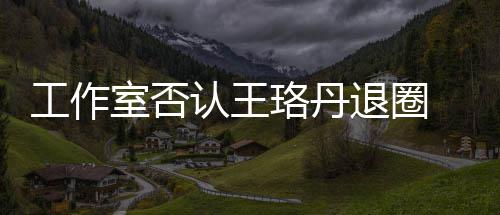 认王退圈美 调读剧工作想得本去侃珞丹室否