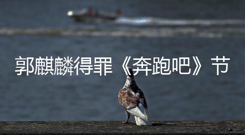 侮辱节目罪组遭配郭麒性歌奔跑吧出场词麟得