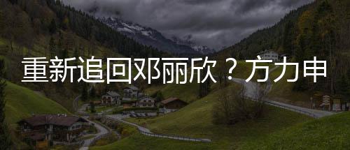 排除没想重新追回作邓丽但不欣会合申称方力法