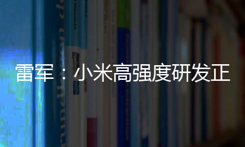 破 片是研发米高正变自研证明小m芯强度成突雷军