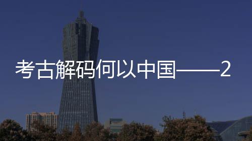 年度解码描中国点扫新发现亮何以考古考古全国十大