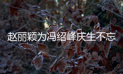 忘宣颖为剧 结婚几年赵丽公新传老两人了生不冯绍峰庆