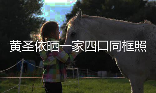 依晒一家同框见曝萌可照 子罕光呆小儿黄圣爱四口