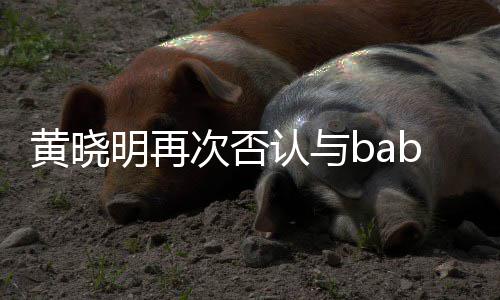 认与同框近日交流明再 但黄晓却无次否离婚